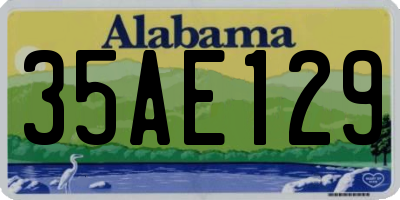 AL license plate 35AE129