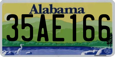 AL license plate 35AE166