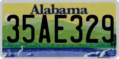 AL license plate 35AE329