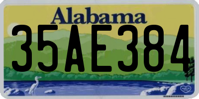 AL license plate 35AE384