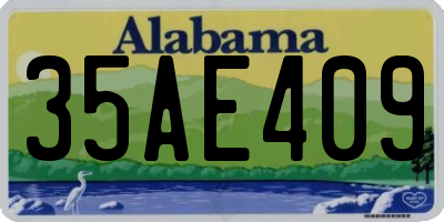 AL license plate 35AE409