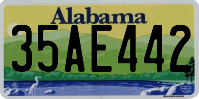 AL license plate 35AE442