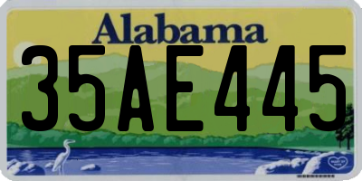 AL license plate 35AE445