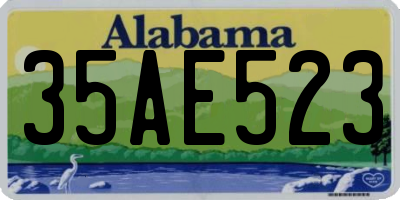 AL license plate 35AE523