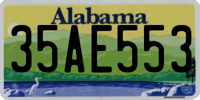 AL license plate 35AE553