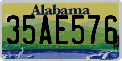 AL license plate 35AE576