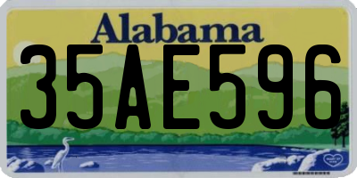 AL license plate 35AE596