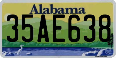 AL license plate 35AE638