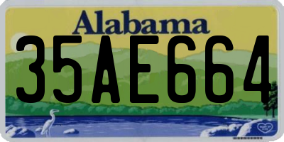 AL license plate 35AE664
