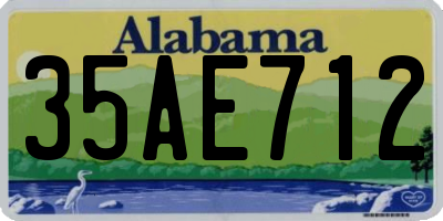 AL license plate 35AE712