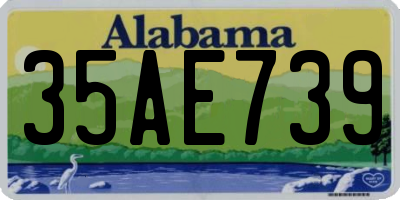 AL license plate 35AE739