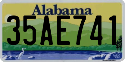 AL license plate 35AE741