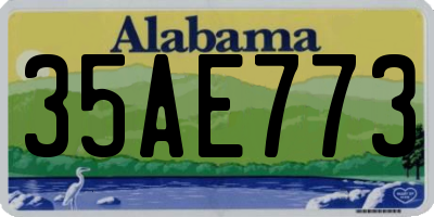 AL license plate 35AE773