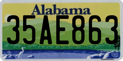 AL license plate 35AE863