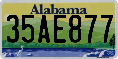 AL license plate 35AE877