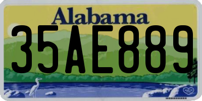 AL license plate 35AE889