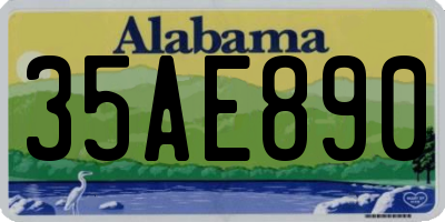 AL license plate 35AE890
