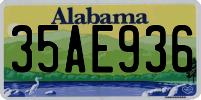 AL license plate 35AE936