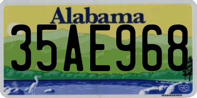 AL license plate 35AE968