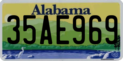 AL license plate 35AE969