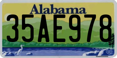 AL license plate 35AE978