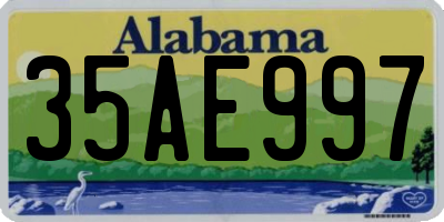 AL license plate 35AE997