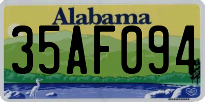 AL license plate 35AF094