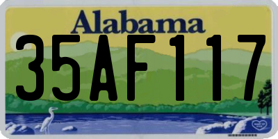 AL license plate 35AF117