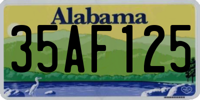 AL license plate 35AF125