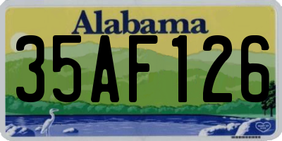 AL license plate 35AF126