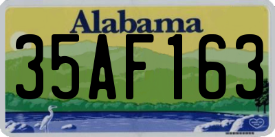 AL license plate 35AF163