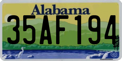 AL license plate 35AF194