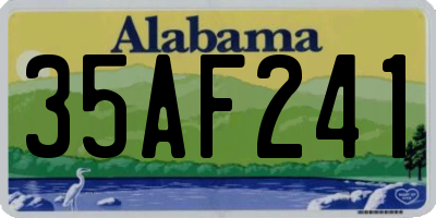 AL license plate 35AF241