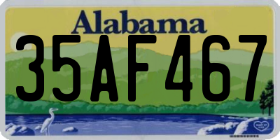AL license plate 35AF467