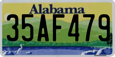 AL license plate 35AF479