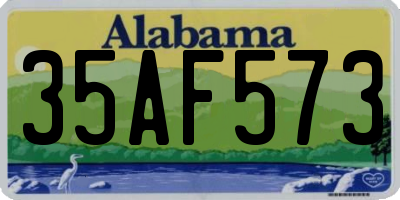 AL license plate 35AF573