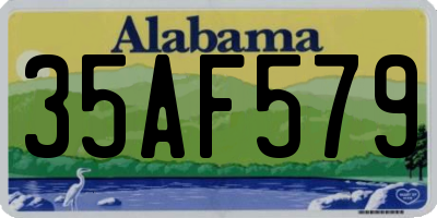 AL license plate 35AF579