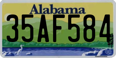 AL license plate 35AF584