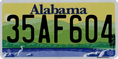 AL license plate 35AF604