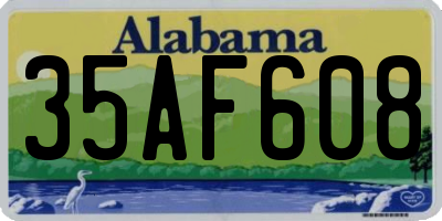 AL license plate 35AF608