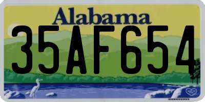 AL license plate 35AF654
