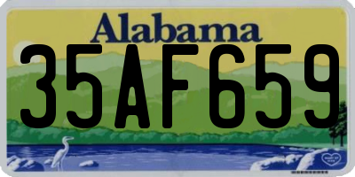 AL license plate 35AF659