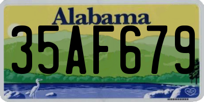 AL license plate 35AF679