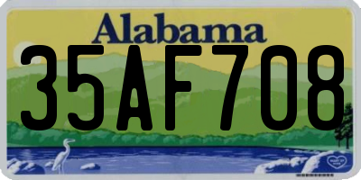 AL license plate 35AF708