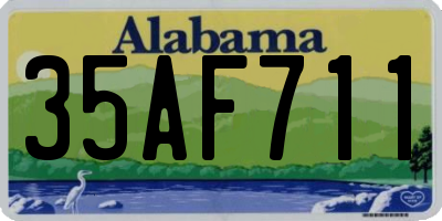 AL license plate 35AF711