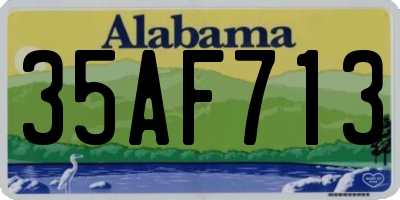AL license plate 35AF713