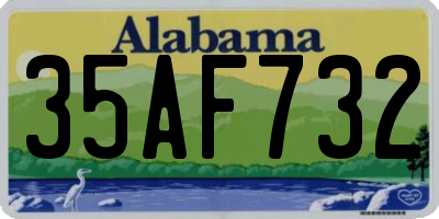 AL license plate 35AF732