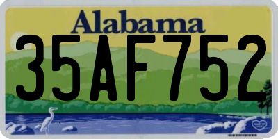 AL license plate 35AF752