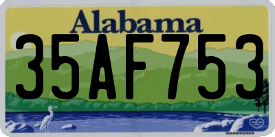 AL license plate 35AF753