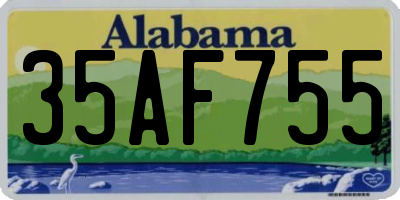 AL license plate 35AF755